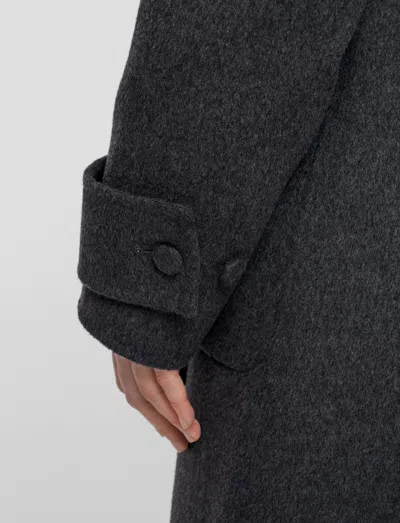 Joseph Womens Smoke Arline Double-face Wool And Cashmere-blend Coat In Gray