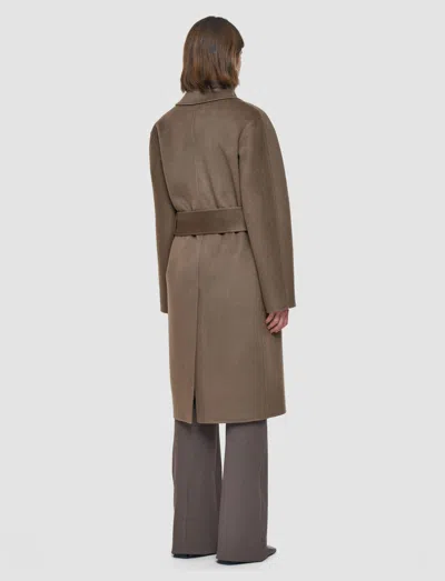 Joseph Costa Double Face Cashmere Coat In Brown