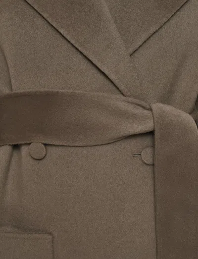 Joseph Arline Double Face Cashmere Coat In Brown