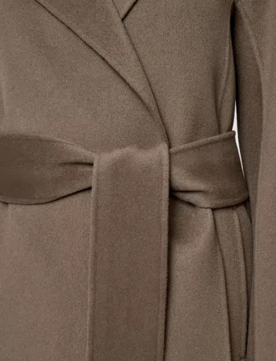 Joseph Costa Double Face Cashmere Coat In Brown