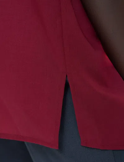 Joseph Broca Wool Voile Blouse In Red