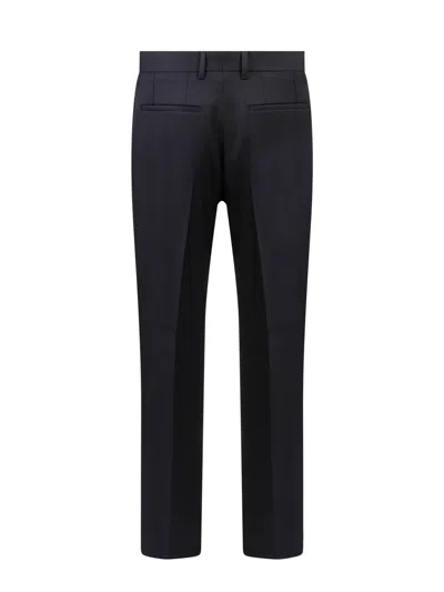 Burberry Black Wool Pant In Black
