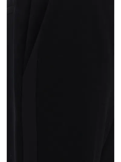 Saint Laurent Black Faille Pant In Black