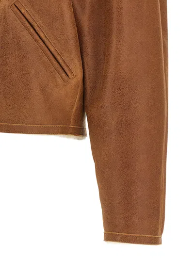 Isabel Marant Blondine Puffer Jackets Brown In Multi