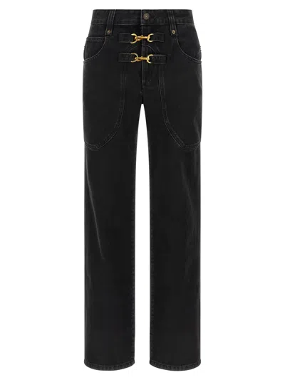 Isabel Marant Brinley Carabiner-fastening Jeans In Multi