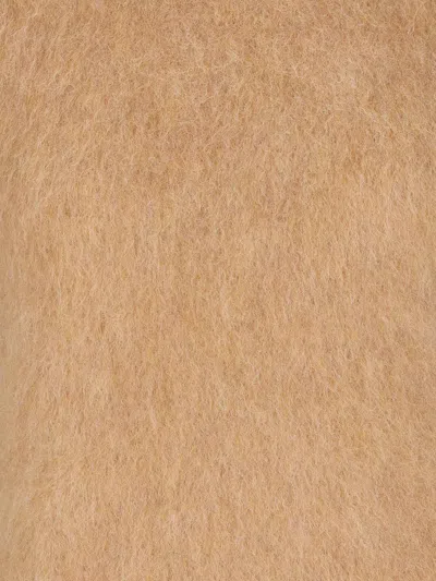 Sportmax Camel Stretch Alpaca Blend Elgar Sweater In Brown