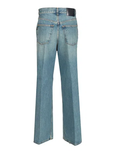 Haikure Candy Pleated Boyfriend Jeans In Blue