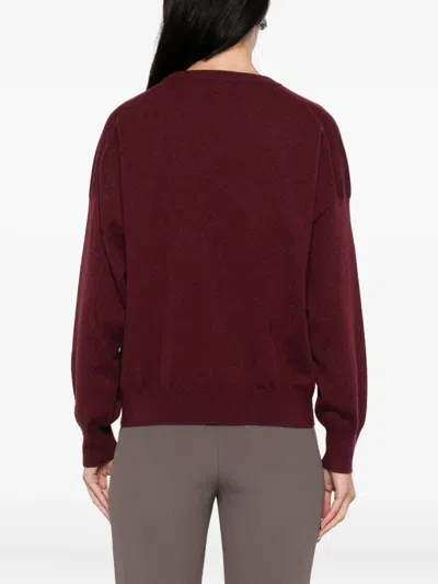 Brunello Cucinelli Crew Neck Cashmere Sweater With Embroidered Detail