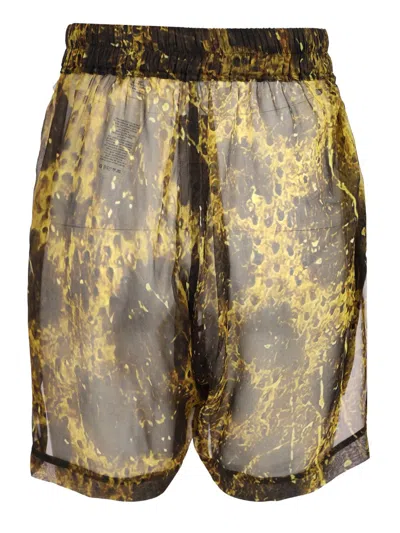 Rick Owens Chiffon Shorts Trousers Multicolor In Multi