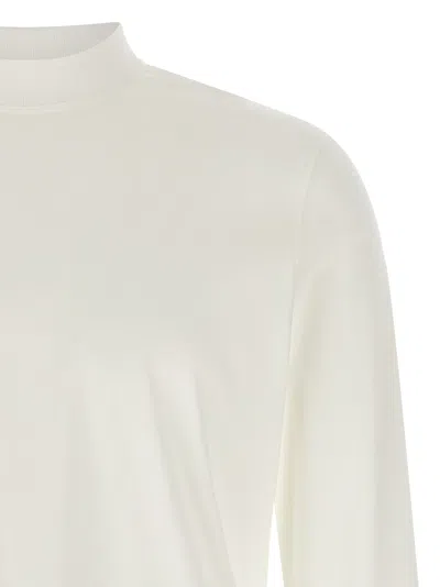 Brunello Cucinelli T-shirt Crew Neck Long Sleeves In White