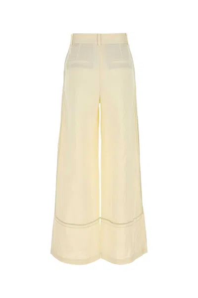 Camilla And Marc Cream Linen Blend Fortuna Wide-leg Pant In Neutral