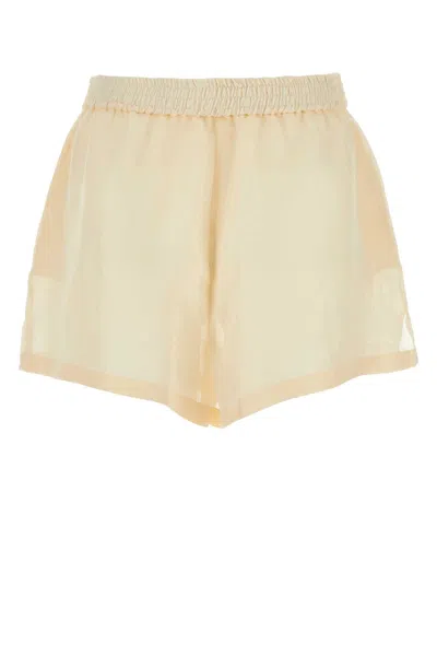 Givenchy Cream Silk Blend Shorts In Neutral