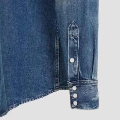 Givenchy Straight Denim Shirt In Blue