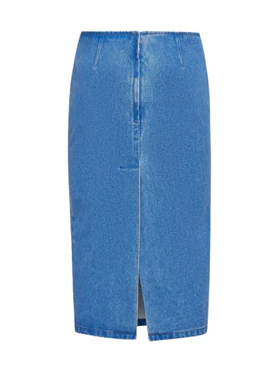 Marni Denim Skirt In Blue