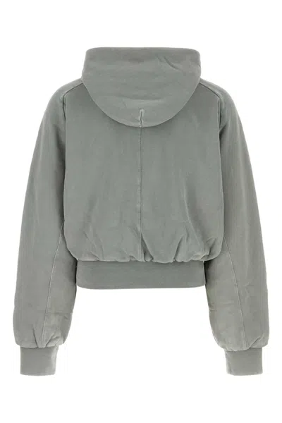Entire Studios Dove Grey Cotton Sweatshirt In Gray