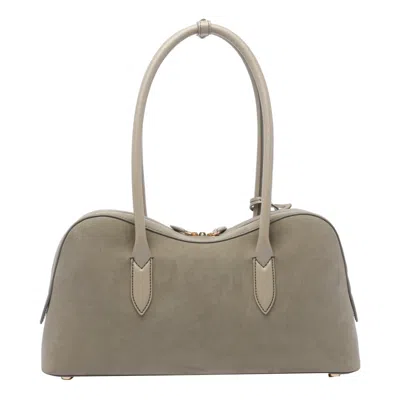 Stella Mccartney Dove Grey Suede Alter Mat Ryder Shoulder Bag