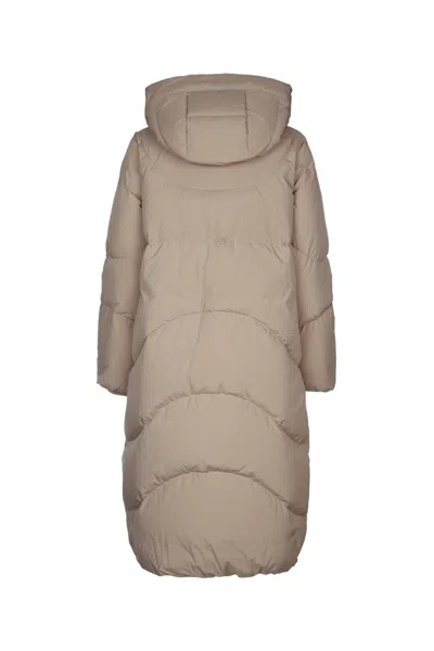 Iblues Hooded Puffer Coat In Gray