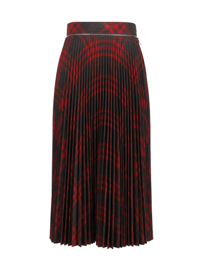 Burberry Embroidered Jersey Skirt