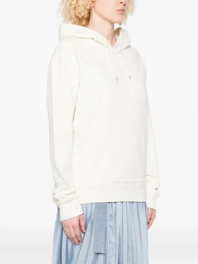 Courrèges Embroidered Oversized Hoodie Clothing In Yellow