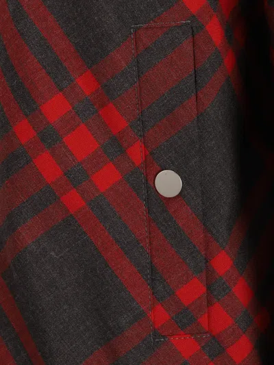 Burberry Embroidered Polyester Blend Bomber Jacket In Red