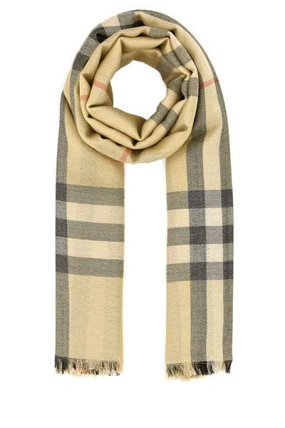 Burberry Checked Frayed-edge Scarf