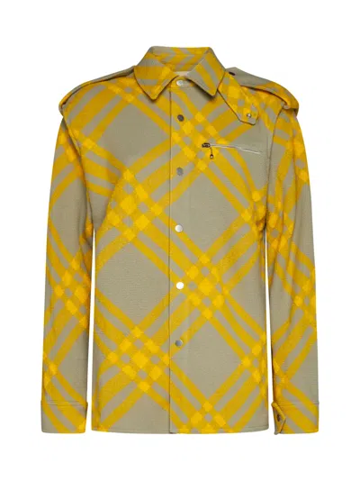 Burberry Shirt With Check Pattern In Multi