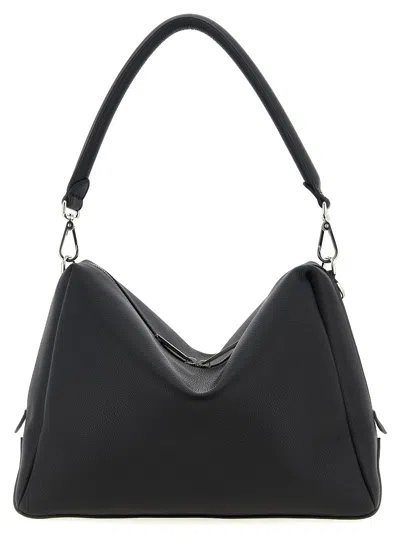 Fendi Medium Shoulder Bag Adjustable Strap Metal Hardware Textured Finish