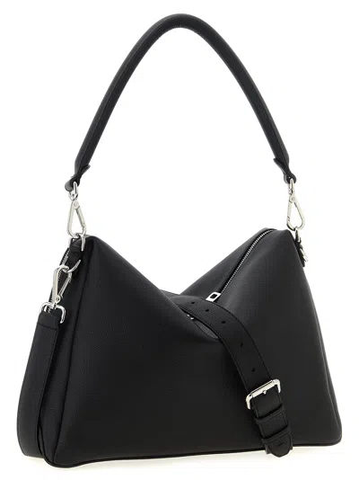 Fendi Medium Shoulder Bag Adjustable Strap Metal Hardware Textured Finish
