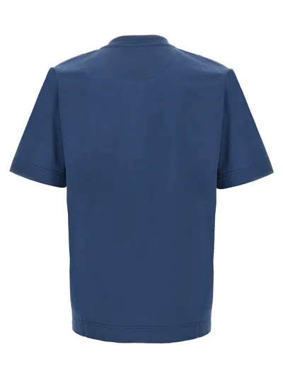 Fendi Monogram Print T-shirt In Blue