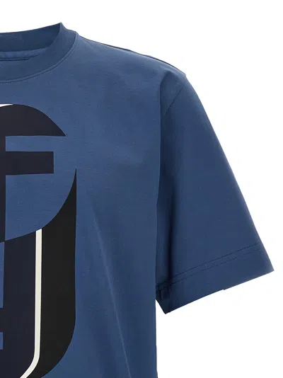 Fendi Monogram Print T-shirt In Blue