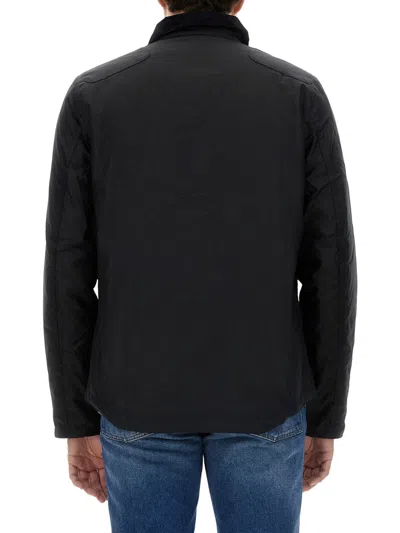 Barbour Reelin Wax Jacket Aw25 Wax Cot Outw In Black