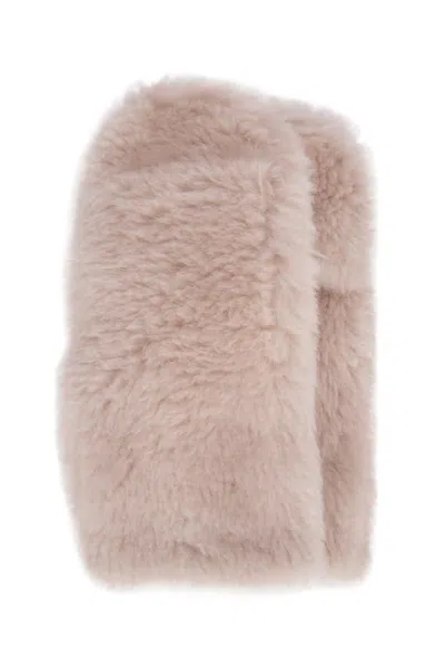 Yves Salomon Soft Faux Fur Rectangular Gloves