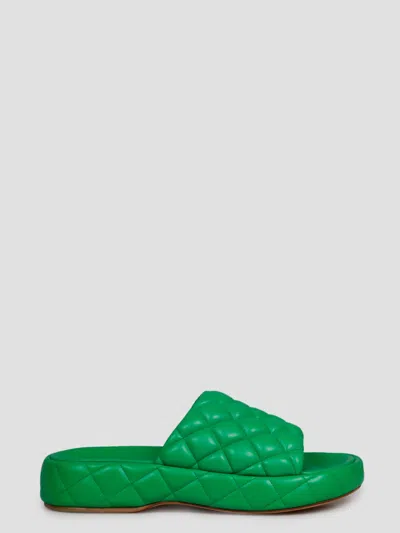 Bottega Veneta Padded Leather Flat Sandals
