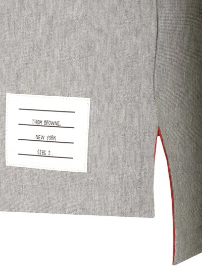Thom Browne T-shirt Rwb Stripe In Gray