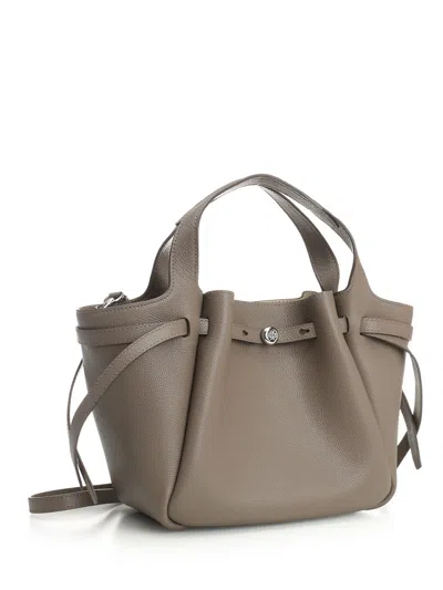 Tory Burch Small Romy Leather Crossbody Bag In Brown