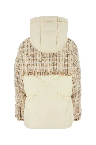 Khrisjoy Women's Butter Yellow Quilted Tweed Jacket In Neutral