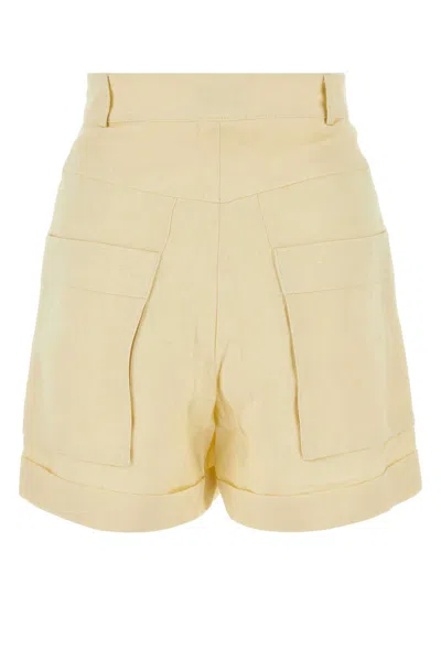 Le Kasha Shorts Ashraf In Lino Avorio Donna In Neutral