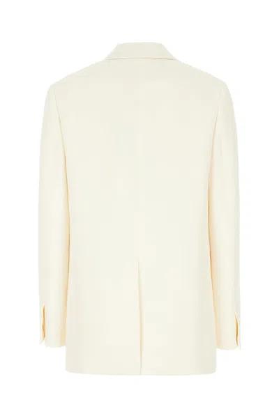Fendi Ivory Wool Blend Blazer