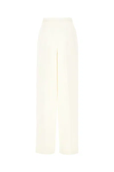 Fendi Ivory Wool Blend Pant