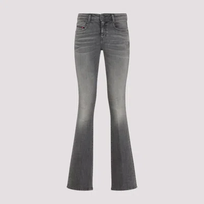 Diesel Five-pocket Design Flared Jeans In Black