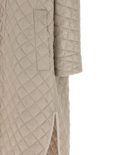 Max Mara The Cube Joan Puffer Jackets Beige In Gray
