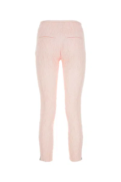 Isabel Marant Polyester Blend Pernel Pant With Textured Fabric In Pink