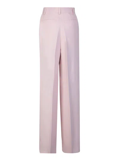 Amiri Pants With Wide Leg And Pleats In Pink