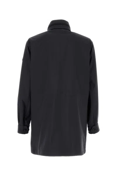 Moncler Midnight Blue Polyester Lanche Jacket In Blue