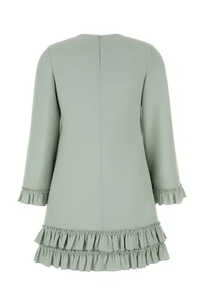 Valentino Women's Mint Wool Blend Mini Dress In Blue