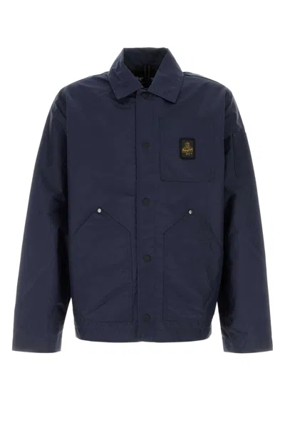 Refrigiwear Navy Blue Nylon Hart Jacket In Blue