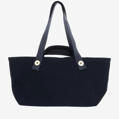 Patou Large Cotton Logo Trapeze Tote Bag