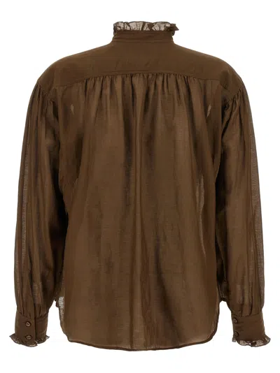 Isabel Marant Étoile Marant Etoile Women Pamias Blouse In Brown