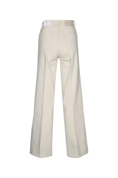 Calvin Klein Wide Leg Trousers With Belt Loops And Pockets In Multi