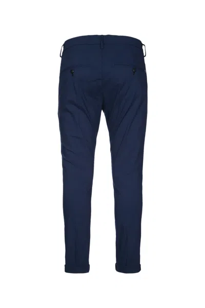 Dondup Gaubert Trousers Cuffed Hem In Blue